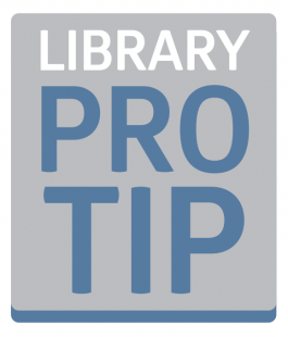 Library Pro Tip
