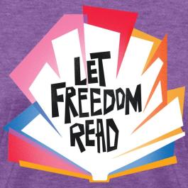 logo: let freedom read book explosion