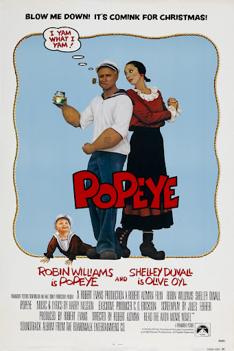 In search of his long-lost father, wandering sailor Popeye arrives at the cliffside coastal village Sweethaven. Where he quickly meets and falls for the wide-eyed Olive Oyl, and an abandoned infant in a basket he names Swee'Pea, giving Popeye hope that he's found the family he's long desired. Only problem is, Olive Oyl is already engaged to Sweethaven's biggest bully, Bluto. So when Bluto finds out about Popeye's aspirations, he kidnaps Swee'Pea and Olive Oyl and heads for the high seas. How far will Popeye