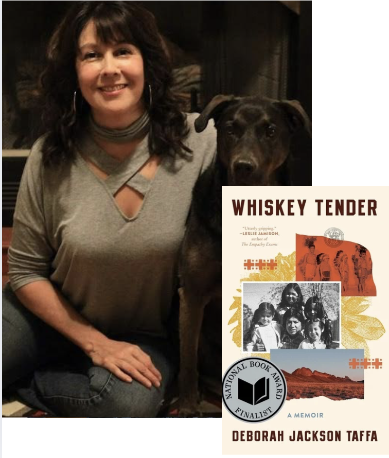 Image of author and book jacket