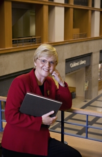 Shirley Amore at the Central Library