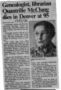 Quantrille McClung's obituary