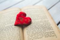 image: heart on book