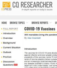 Image of CQ Researcher Database