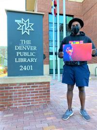 Detour outside the Blair-Caldwell African American Research Library