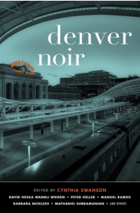 cover: Denver noir - shot of dark looking Union Station