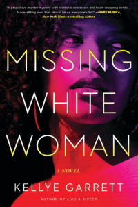 cover: Missing white woman, depiction of black appearing woman in pink colors