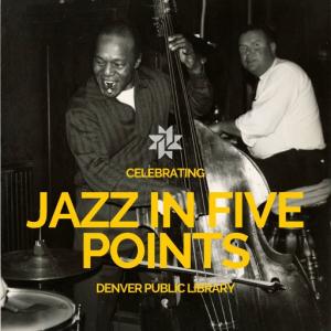 Charles Burell plays a standup bass while smiling with a cigar in his mouth