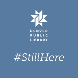 Image with library logo and #StillHere text